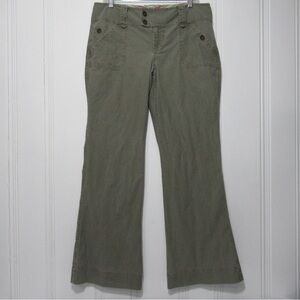 Periscope Olive Green Y2K Flared Leg Pants Size 31